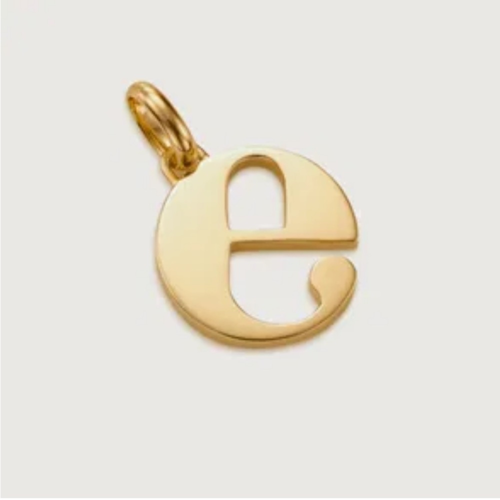 Monica Vinader NEW Alphabet e Pendant Charm